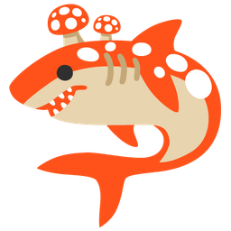 shark and mushroom