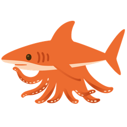 shark and octopus