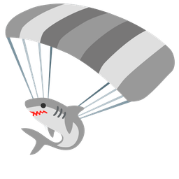 shark and parachute