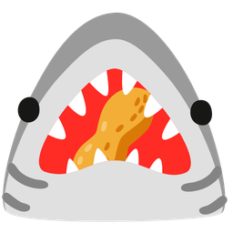 shark and peanuts