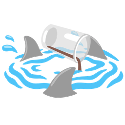 shark and pouring liquid