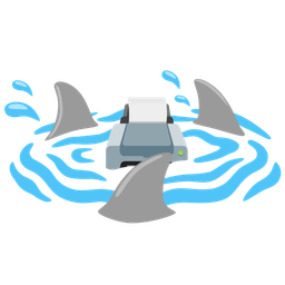 shark and printer