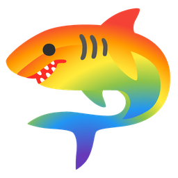 shark and rainbow