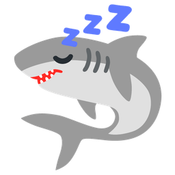 shark and sleeping face