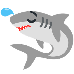 shark and sleepy face