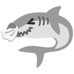 shark and sneezing face