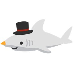 shark and snowman without snow
