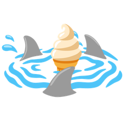 shark and soft ice cream