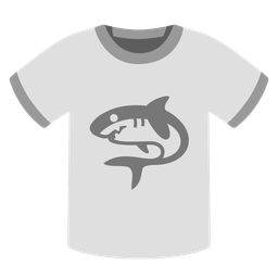 shark and t-shirt