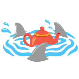 shark and teapot