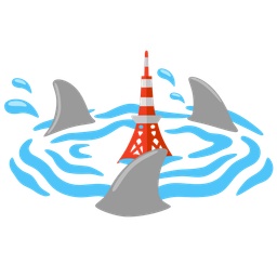 shark and Tokyo tower