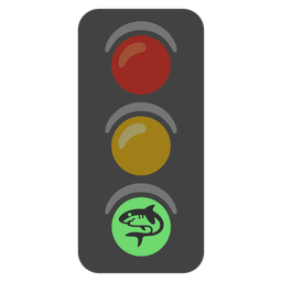 shark and vertical traffic light