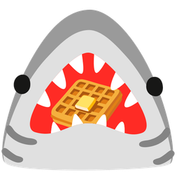 shark and waffle