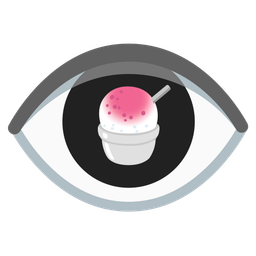 Shaved ice and Eye