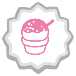 Shaved ice and Fish cake with swirl