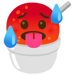 Shaved ice and Hot face