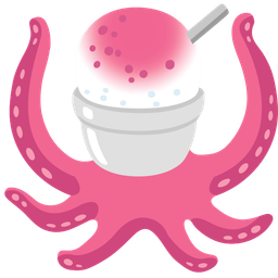 Shaved ice and Octopus