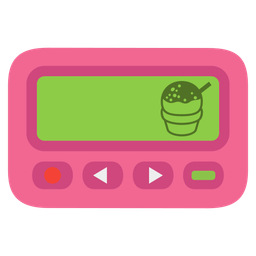 Shaved ice and Pager