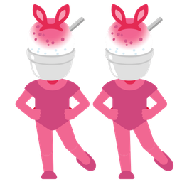 Shaved ice and Rabbit face