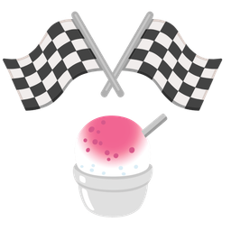Shaved ice and Racing car