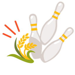 sheaf of rice and bowling