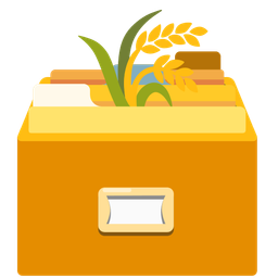 sheaf of rice and card file box