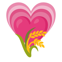 sheaf of rice and growing heart