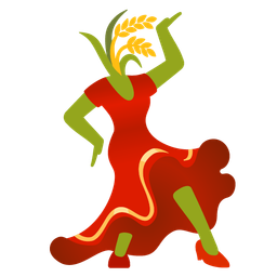 sheaf of rice and high-heeled shoe