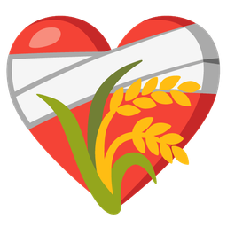 sheaf of rice and mending heart