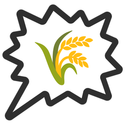 sheaf of rice and right anger bubble