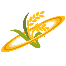 sheaf of rice and ringed planet