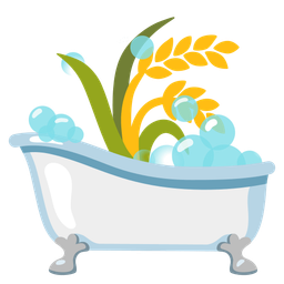 sheaf of rice and soap