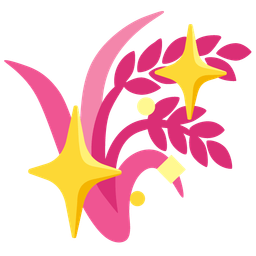 sheaf of rice and sparkling heart