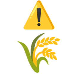 sheaf of rice and warning