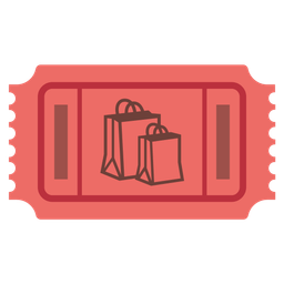 shopping bags and admission tickets