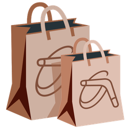 shopping bags and boomerang