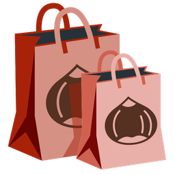 shopping bags and chestnut