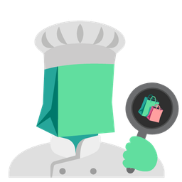 shopping bags and cooking