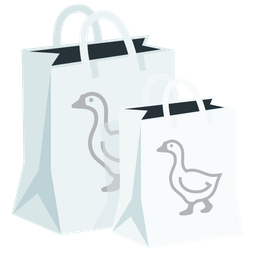 shopping bags and goose