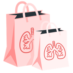shopping bags and lungs