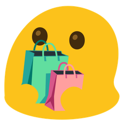 shopping bags and magic wand