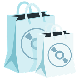 shopping bags and optical disk