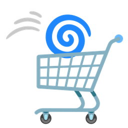 shopping cart and cyclone