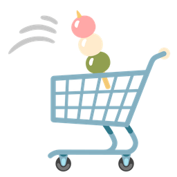 shopping cart and dango