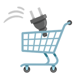 shopping cart and electric plug