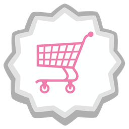 shopping cart and fish cake with swirl