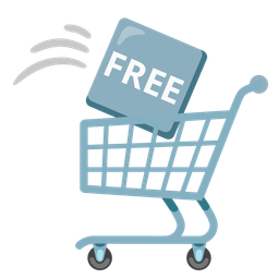 shopping cart and FREE button