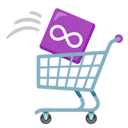 shopping cart and infinity