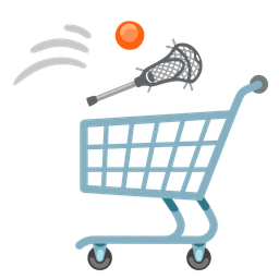 shopping cart and lacrosse