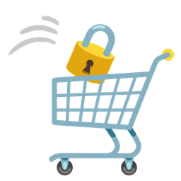 shopping cart and locked